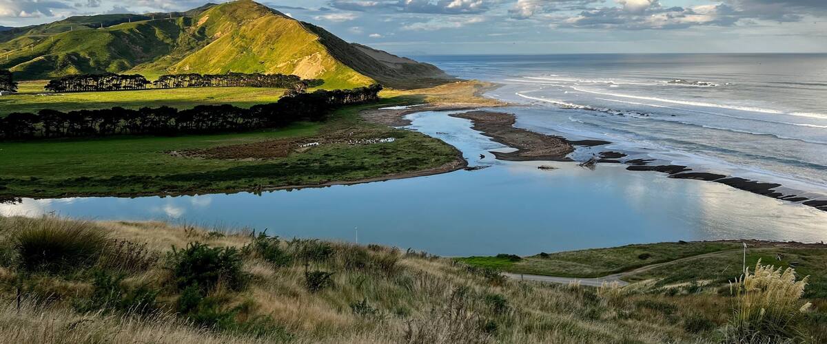 Beautiful scene of Mataikona near Castlepoint, NZ