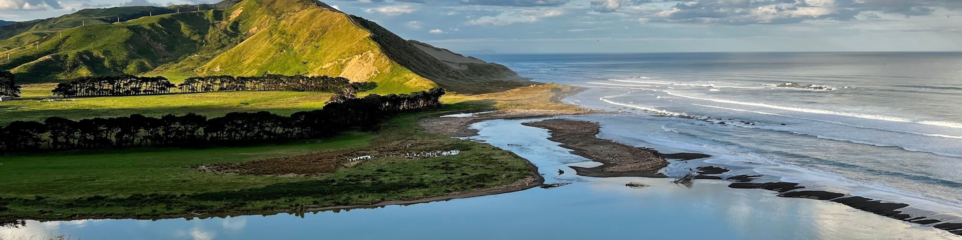 Beautiful scene of Mataikona near Castlepoint, NZ