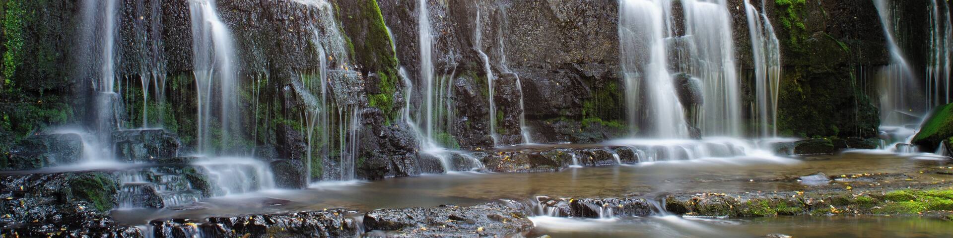 An easy hike that opens up to the waterfall you never expect on such a hike in this area. The crowds are few and good areas to play around with different views. #Adventure
