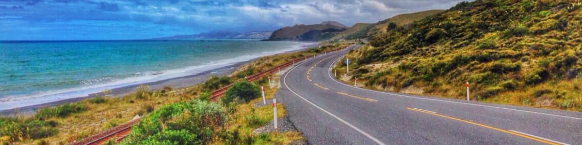 Driving along the east coast of New Zealand' South Island will give you stunning views of the water. Perfect way to start off a road trip And keep an eye out for marine life