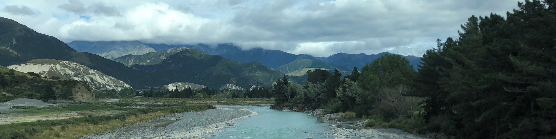 Turquoise rivers only in New Zealand. Took this picture while crossing a bridge over the Clarence river in South Island. #trovember #hiddengems #newzealand #riversandbridges