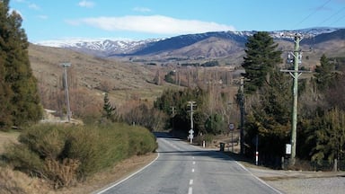 Bannokburn.This road leads out of Bannokburn into the back country( foothills of the mountains) .Very beautiful .Stop at the local pub/café in Bannokburn ( awesome views across the kawara /clutha rivers and valley.)And vist the local vineyards.