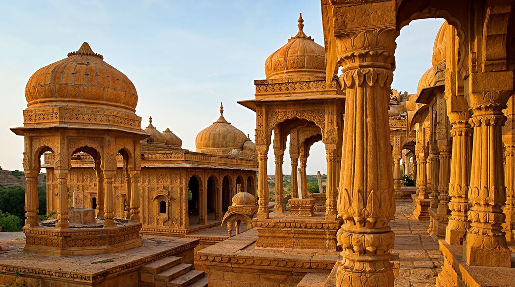 Royal cenotaphs in Jaisalmer, Rajasthan, India