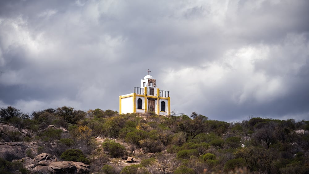 Small church on the hills in Altas Cumbres, Cordoba, Argentina, Cura, Brochero, the middle of nowhere