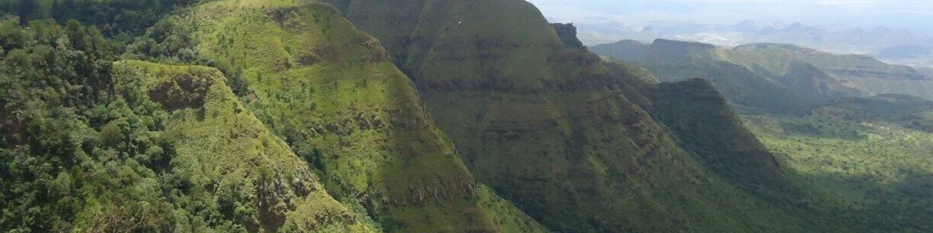 Several feets below a Manyatta shopping Centre stands alone.The best view I ever had in my one week stay in Maralal Samburu.