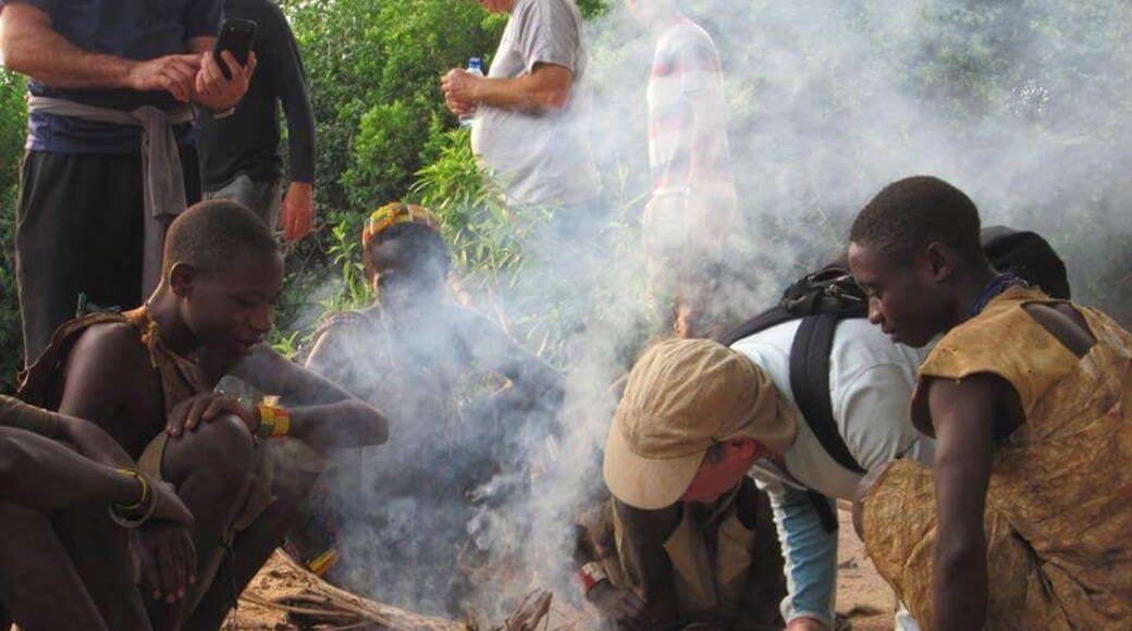 I was in lake eyasi ngorongoro Tanzania there live hanzabe tribe they cheer there live and they depend on hunting welcome Tanzania you can get more experience of culture exchange,traditional food and so on...