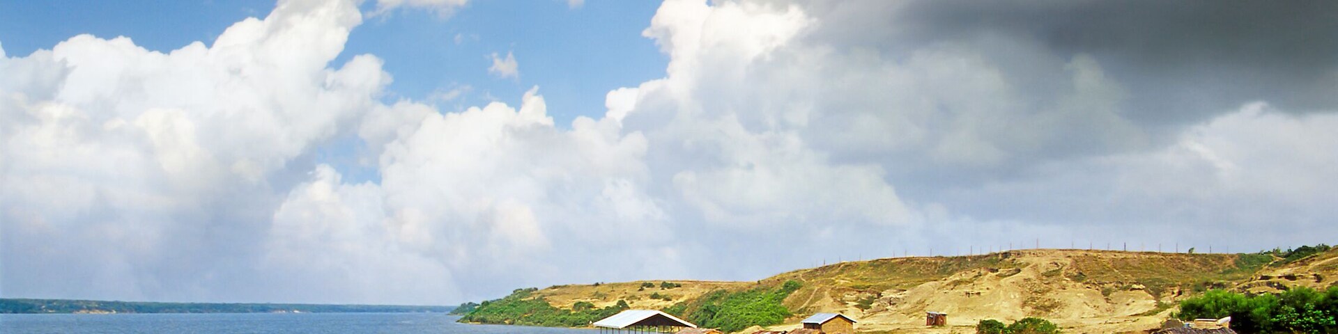 Fishermen at the Kazinga Channel in Queen Elizabeth National Park. The Kazinga Channel is natural channel, and is a dominant feature of National Park. Uganda