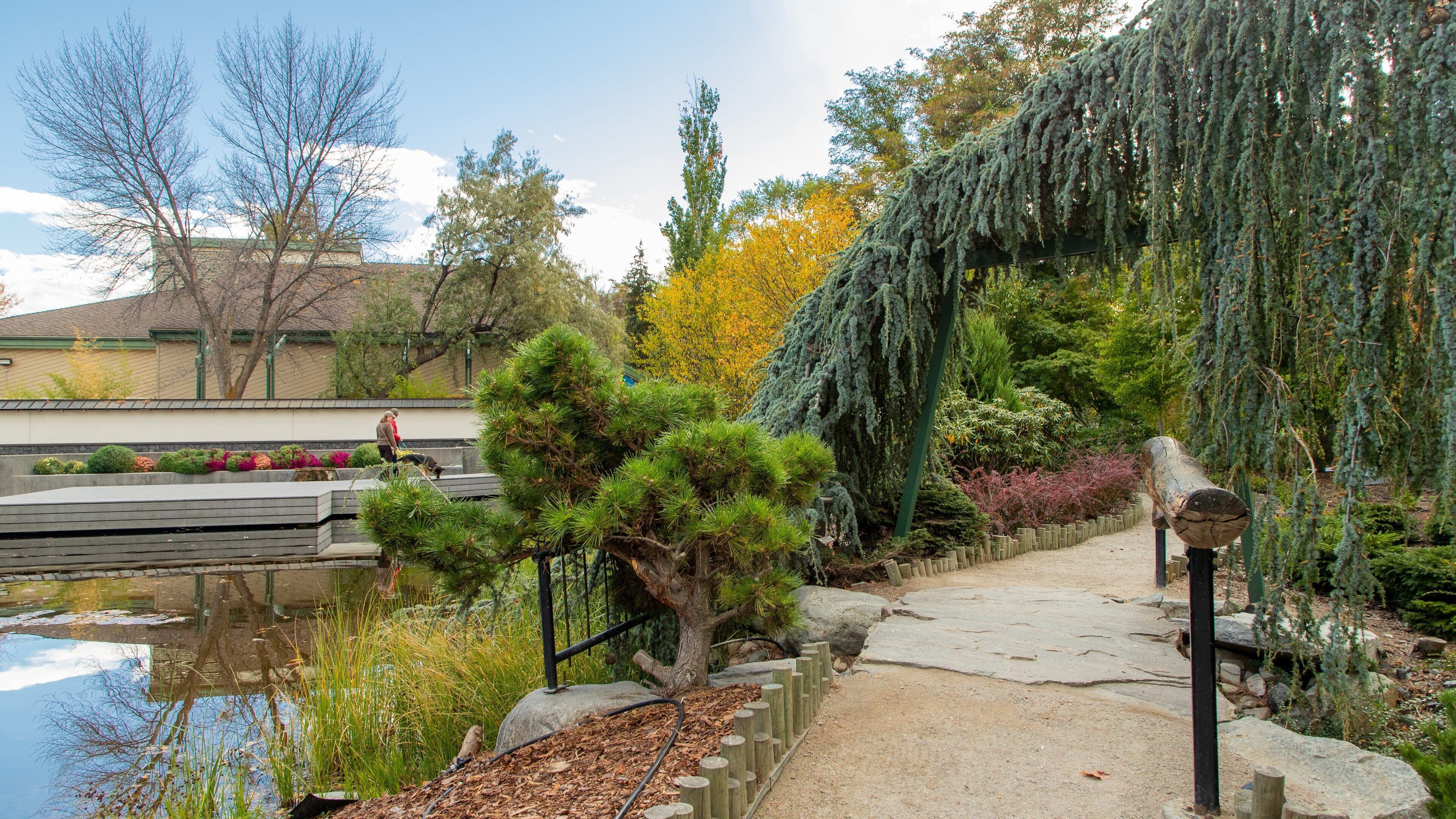 Penticton Ikeda Japanese Garden featuring a park