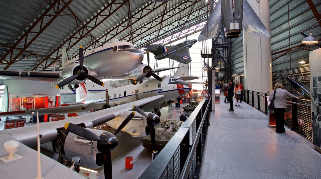 Cosford Royal Air Force Museum featuring aircraft and interior views