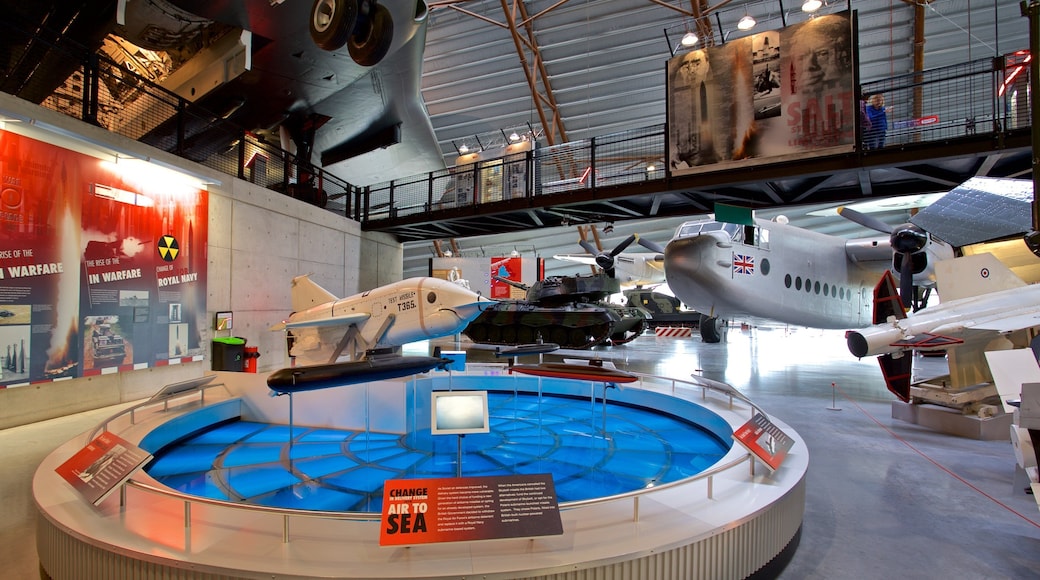 Cosford Royal Air Force Museum showing aircraft and interior views