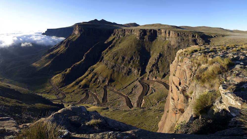 Sunrise over Sani Pass, Lesotho