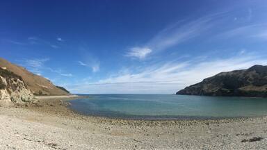 Cable bay and the cable bay cafe! Fantastic place for breakfast away from the Nelson and Richmond crowds