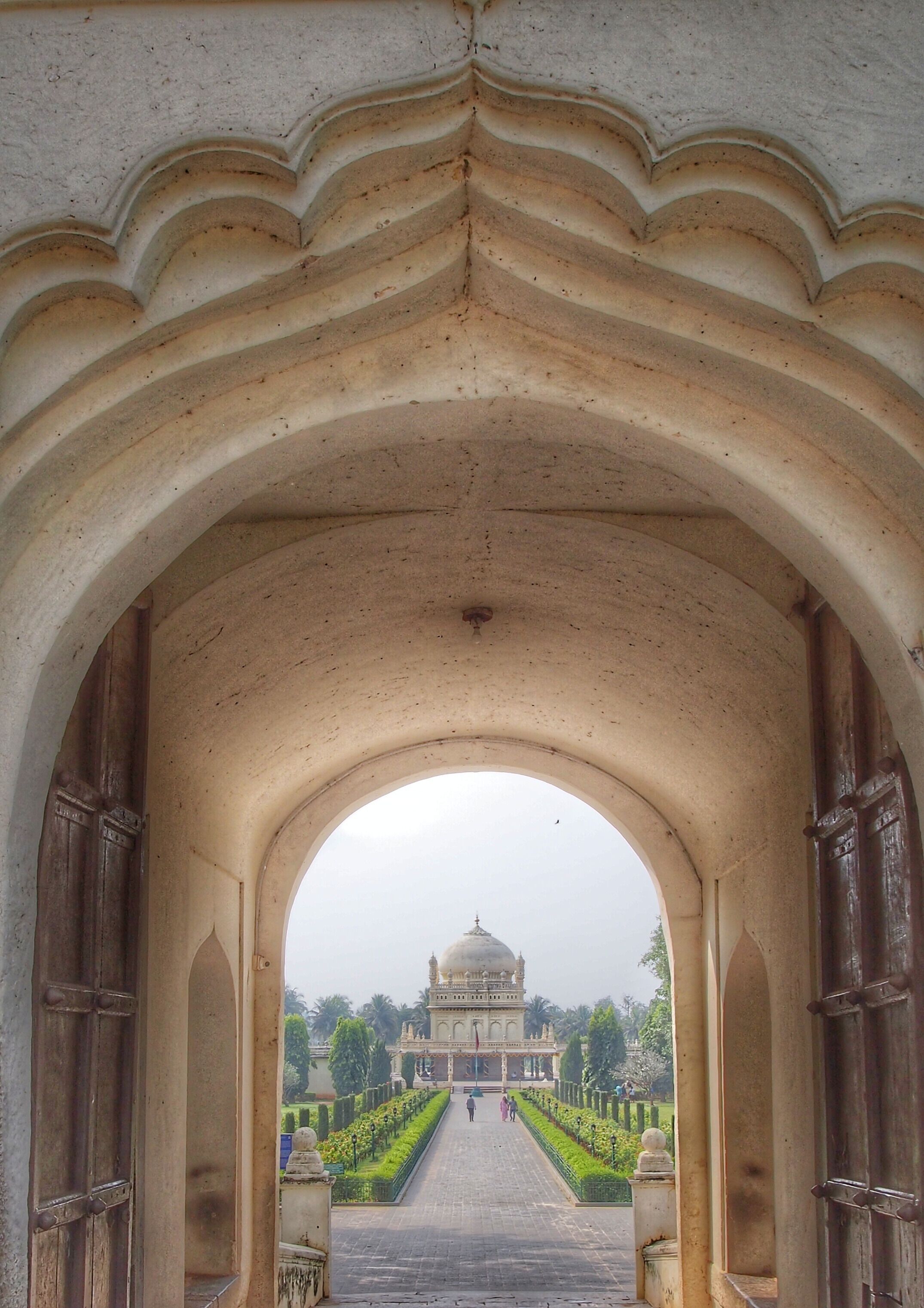 To some, Tipu Sultan was a cruel tyrant. To others, a hero of Indian nationalism. To most people outside of India, someone they never heard of. Whatever the case, his tomb, a magnificent example of Indo-Persian style, was built to impress.

It's located in the western part Srirangapatna. Take a short rickshaw ride from the bus terminal or walk the 3 kilometers if you're up for it. Entrance is free, but the person you leave your shoes with will ask for a small tip. 

#trovember