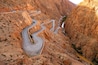 Winding road in the Dades Gorge in Morocco, North Africa.