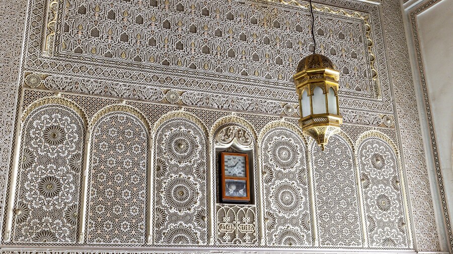 Hallway of zaouia of Sidi Ahmed Tijani, Fes, Morocco