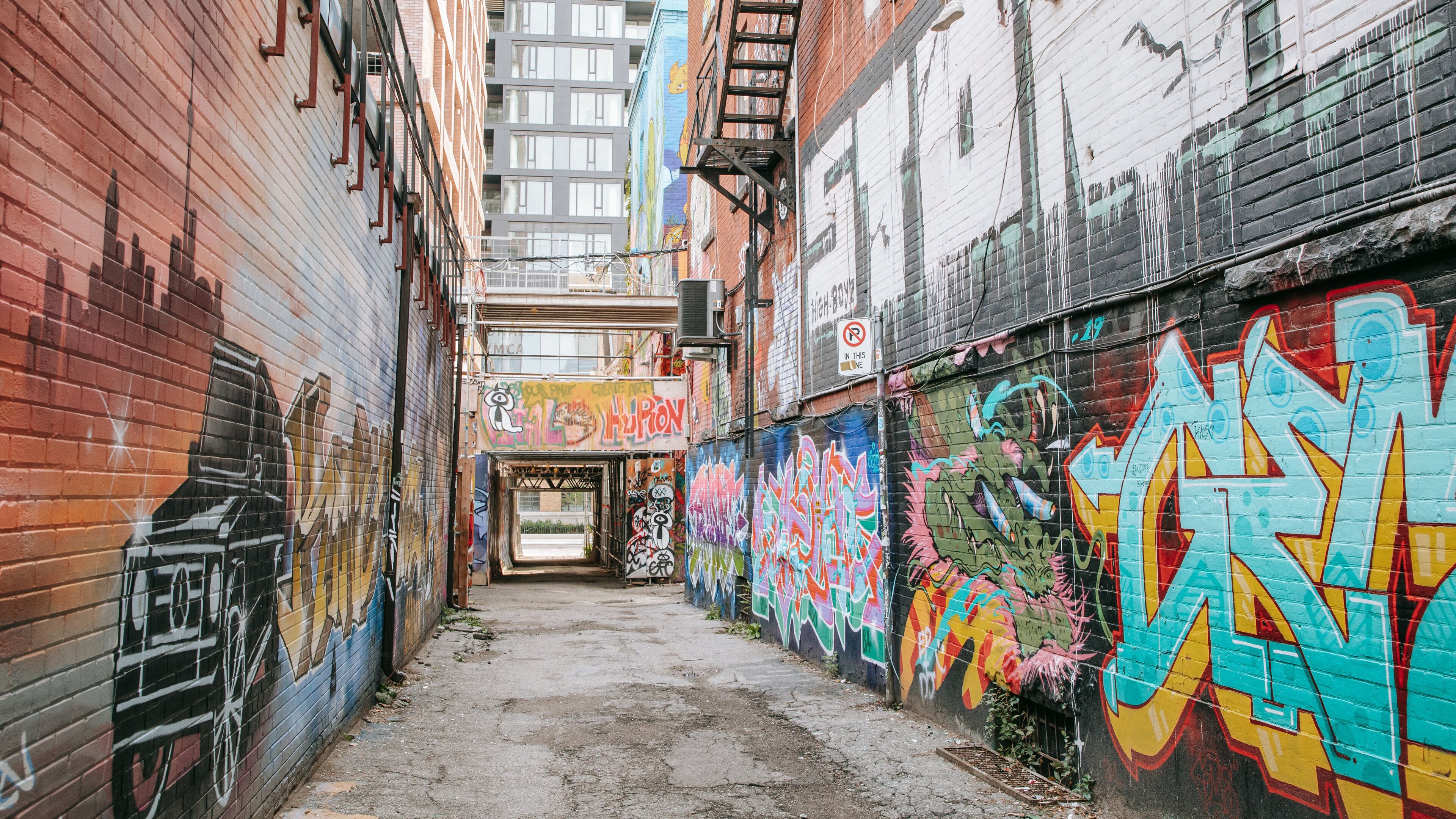 Graffiti Alley showing outdoor art