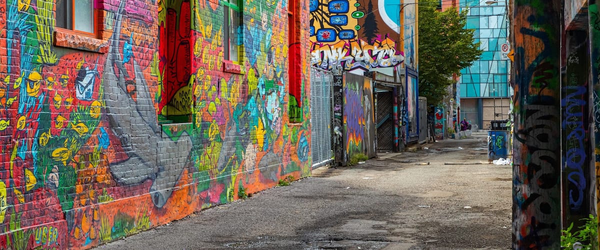 Graffiti Alley featuring outdoor art