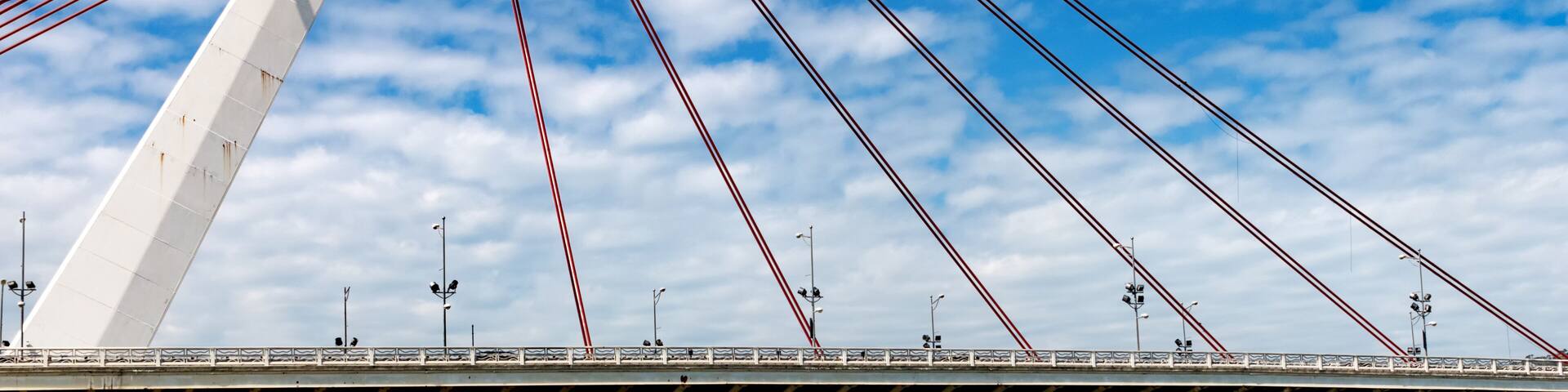Dazhi Bridge across Keelung River in Taipei