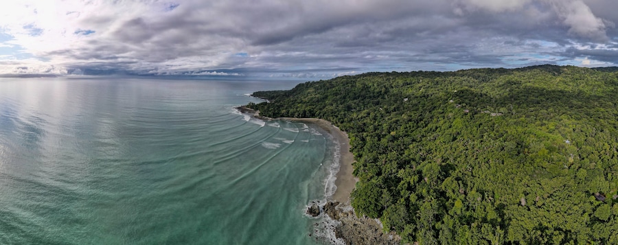 Aerial of Dominical and Uvita in Costa Rica