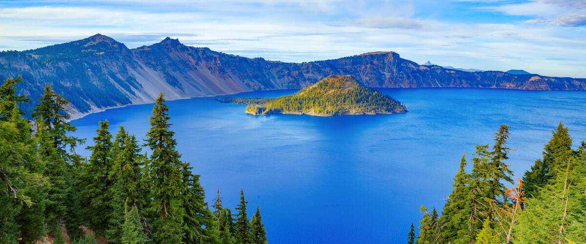 Crater lake view