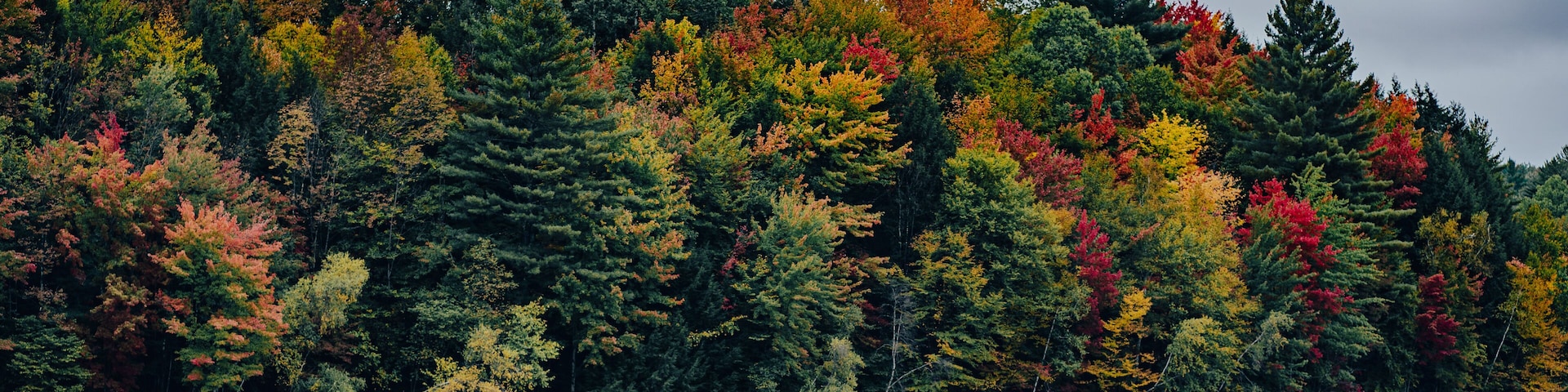 Kayaking in the cold water lake in Waterbury Center State Park, Vermont