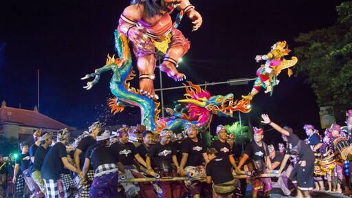 Ogoh ogoh parade in Bali