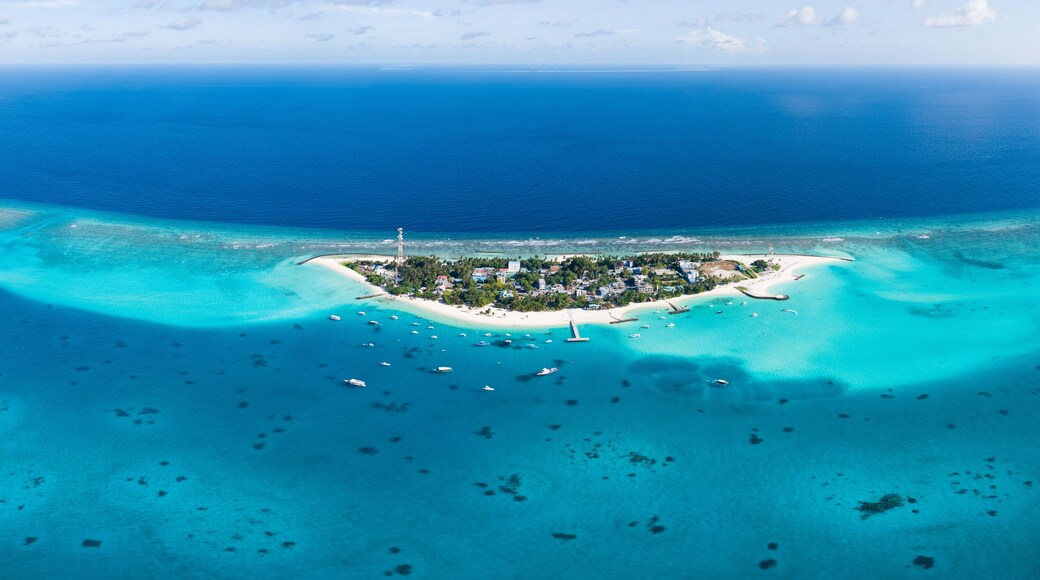 View of Fulidhoo island in the Maldives