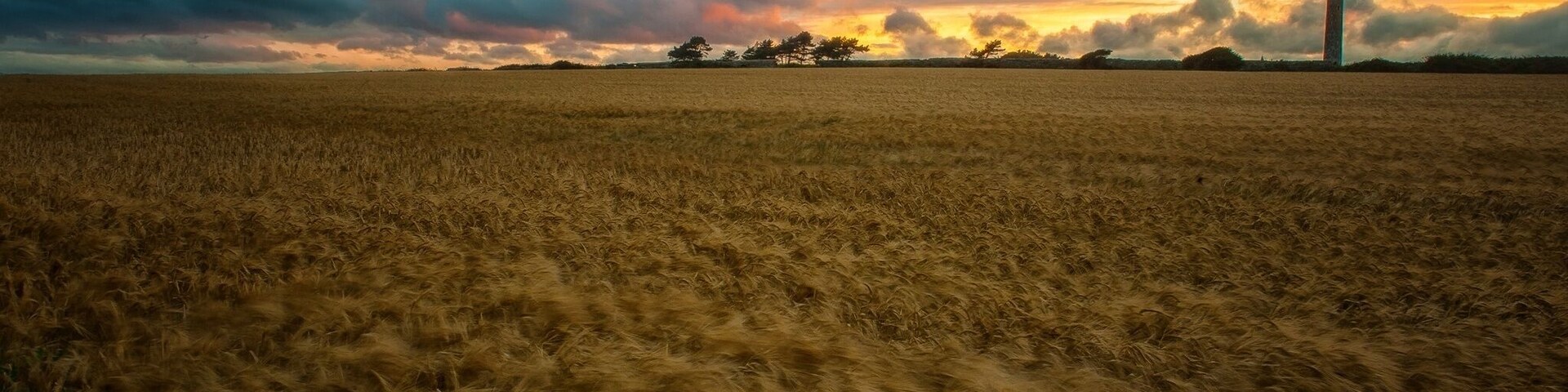 Sunset over St. Itas Tower in Portrane, North Co Dublin