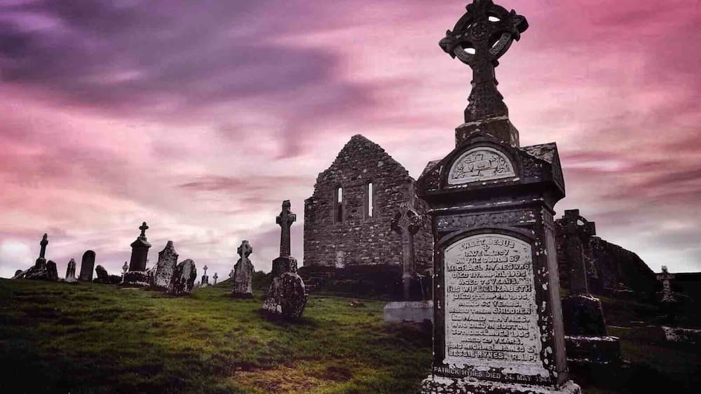 Clonmacnoise is an ancient monastic site near Shannonbridge, in Ireland. It's a popular visitor attraction. Walk amongst the stone ruins and you'll conjure images of the saints and scholars of Irelandâs renowned Golden Age of learning.
