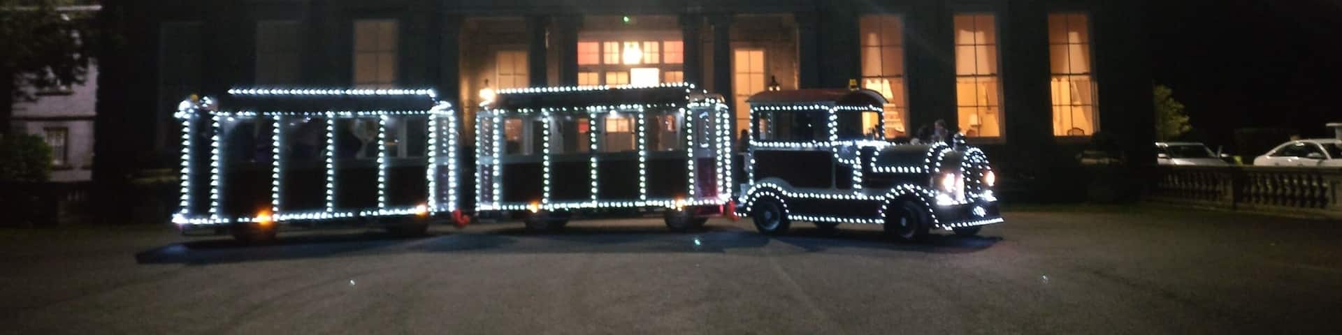 Transport for wedding guests from the reception to the Manor House