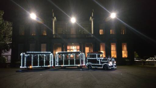 Transport for wedding guests from the reception to the Manor House
