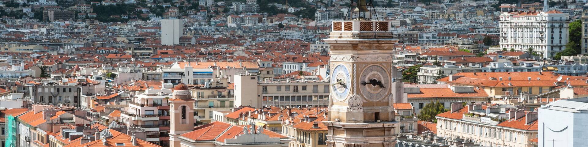 Rooftops of old town Nice in France; Shutterstock ID 285345617; Purchase Order: -