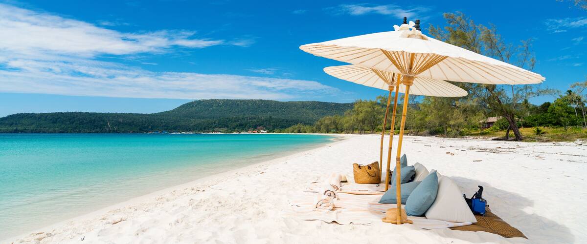 Landscape of beautiful beach