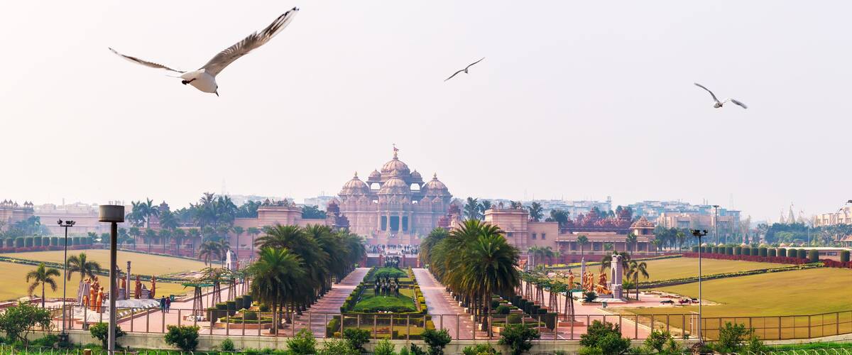 Akshardham in India, famous Hindu temple of Dehli