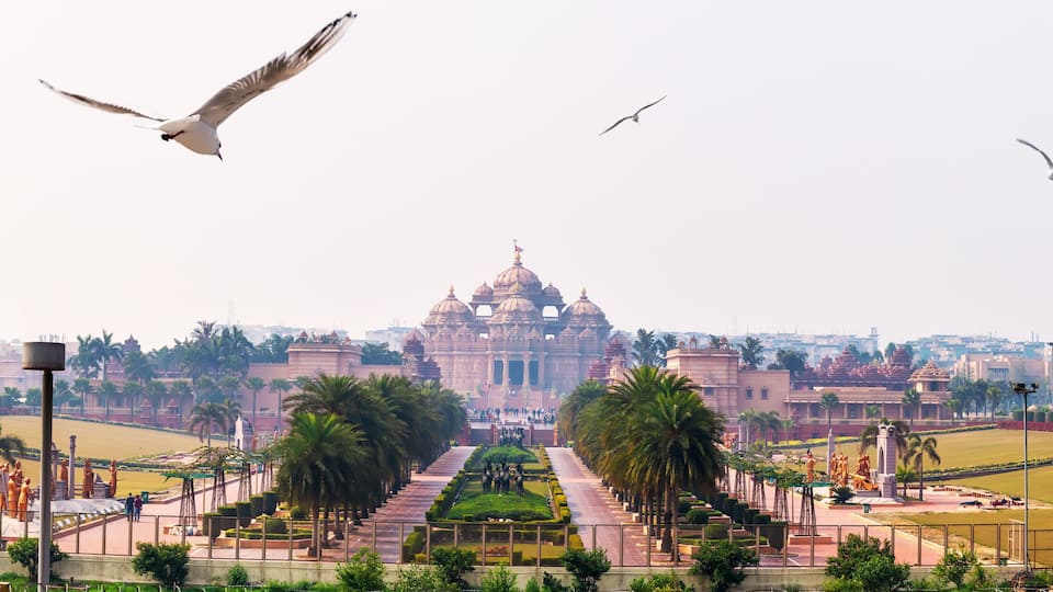 Akshardham in India, famous Hindu temple of Dehli