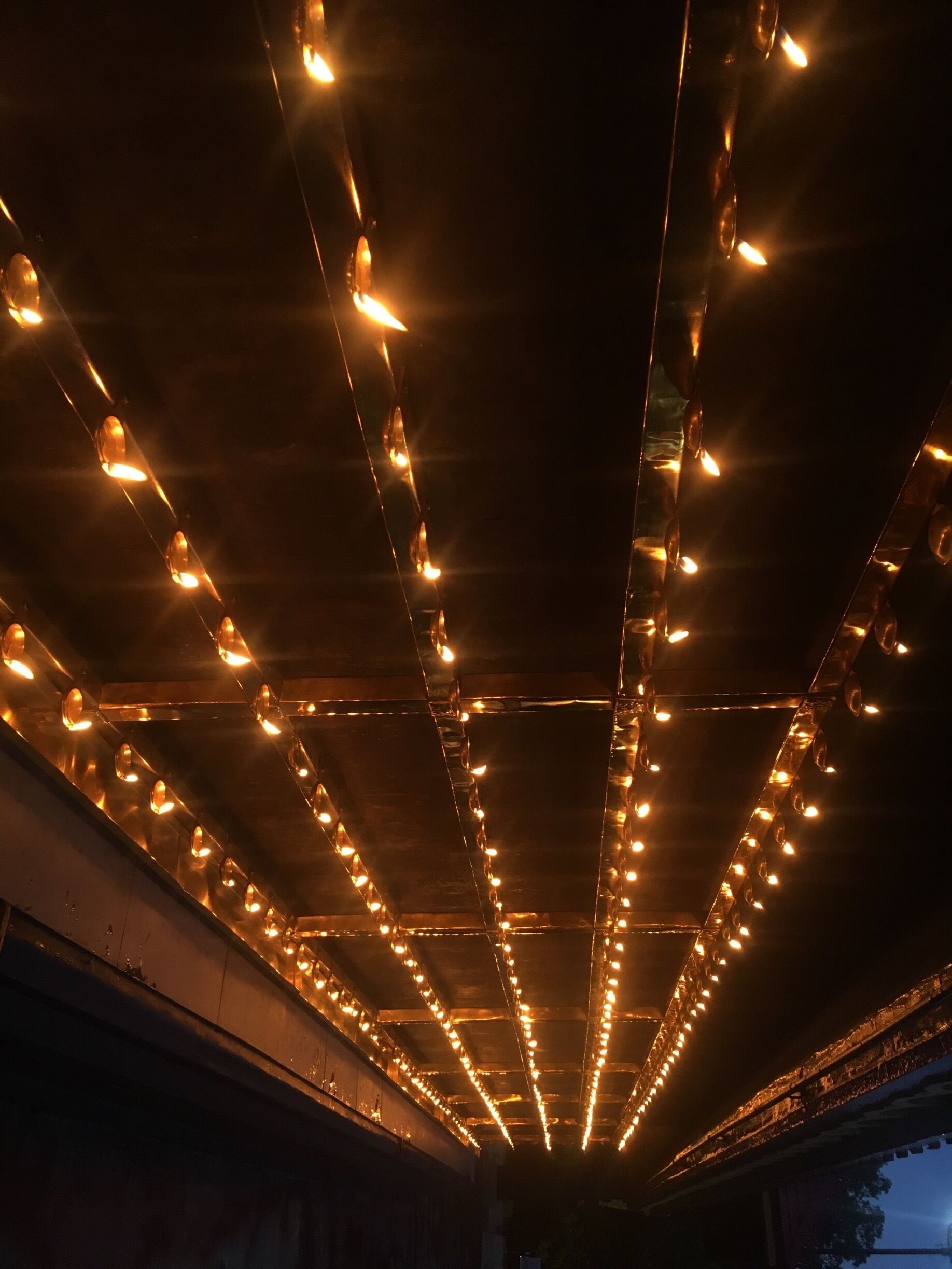 Lamps at a beautiful temple