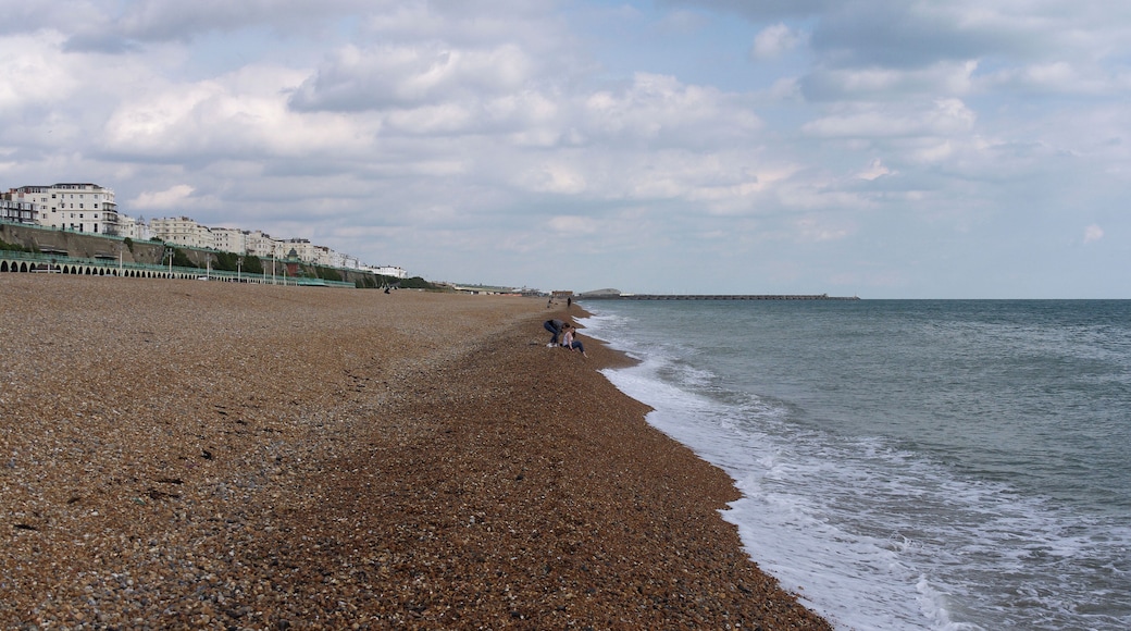 The beach at Brighton.