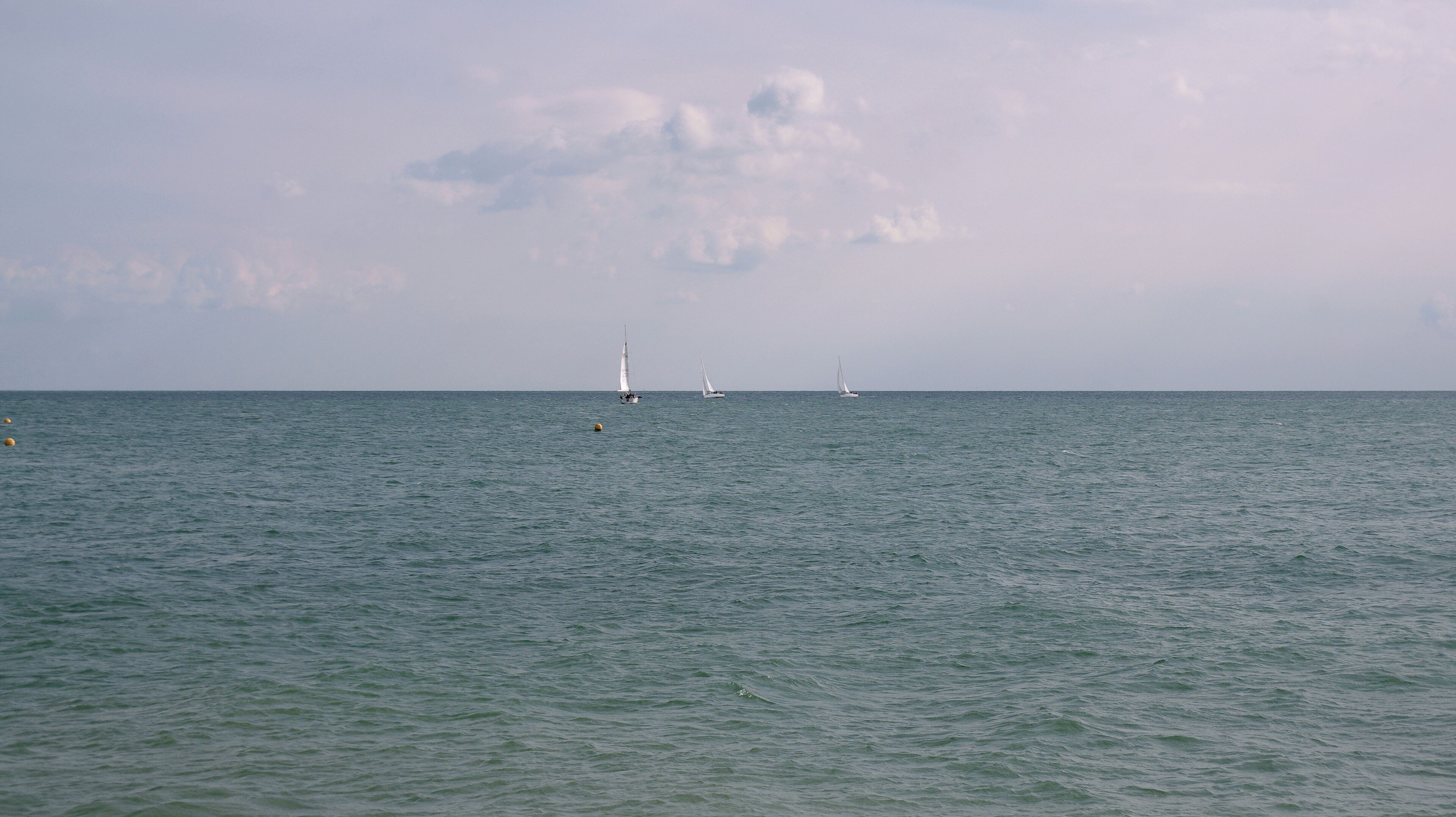Looking out to sea from Brighton.