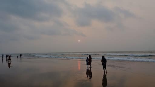 walking on the beach at gopalpur odisha