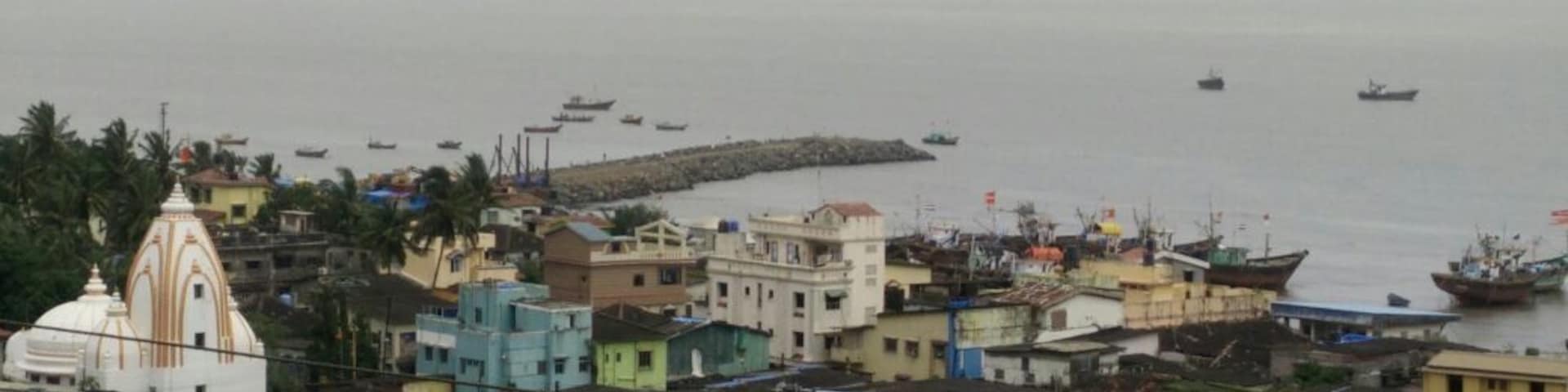 It's a nice peaceful place near uran town,which is few kms away from Mora port.
To reach there in Mora port one has to take ferry ride from dockyard(bhau cha dhakka)