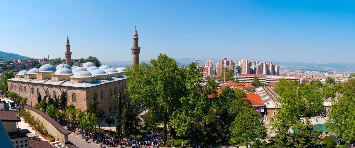 View from Bursa city, Turkey