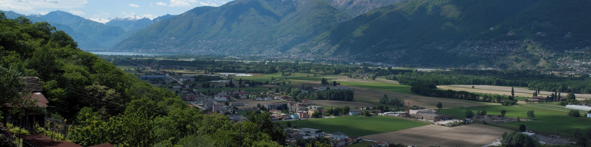 View from Monte Ceneri road toward Locarno
