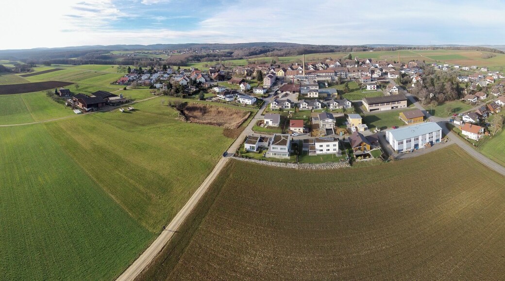 Switzerland, Canton of Schaffhausen, QC aerial picture of Lohn