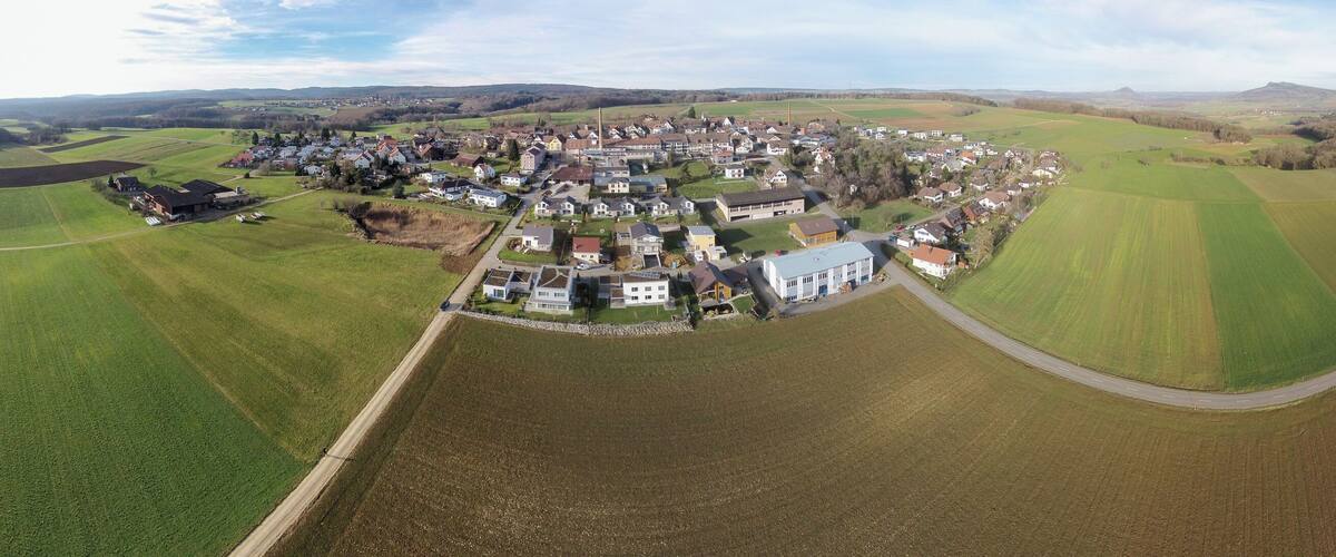 Switzerland, Canton of Schaffhausen, QC aerial picture of Lohn