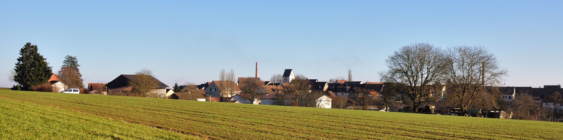 Switzerland, Canton of Schaffhausen, winter in Lohn