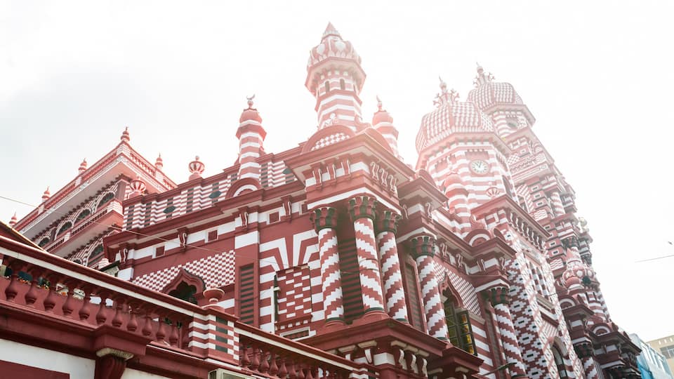 Red mosque Pettah, COlombo, Sri Lanka