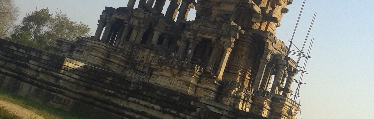 People said this temple is made by gosts..... Nd all the stones are just one on one no cement no anyother substance used to make this.. 30km from morena dist.