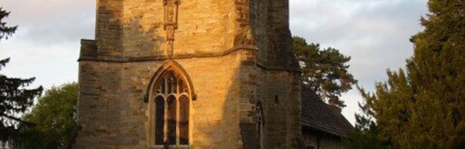 St John the Baptist parish church, High Street, Crawley, West Sussex, seen from the west