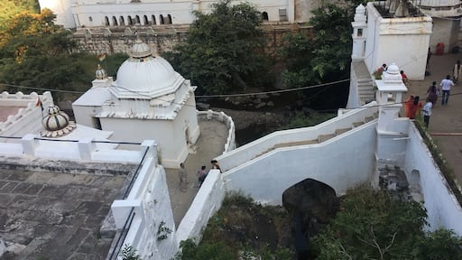 Beautiful view of temples & water flow