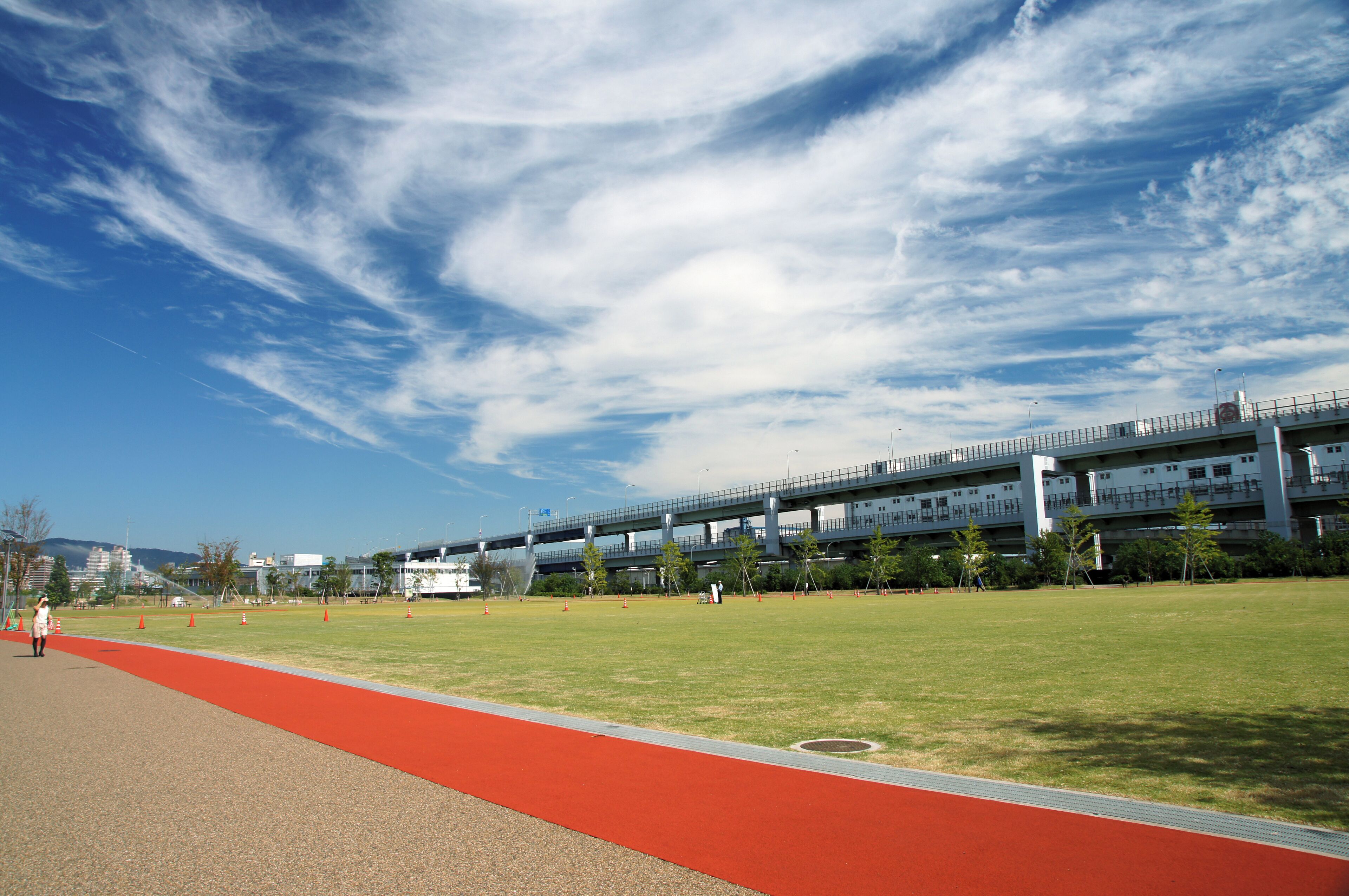 Minato-no-mori Park in Kobe, Hyogo prefecture, Japan